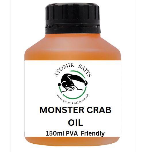 Monster Crab Fishing Oil | Catfish | Carp | Particle Feed | Liquid Additive | 150ml Pot