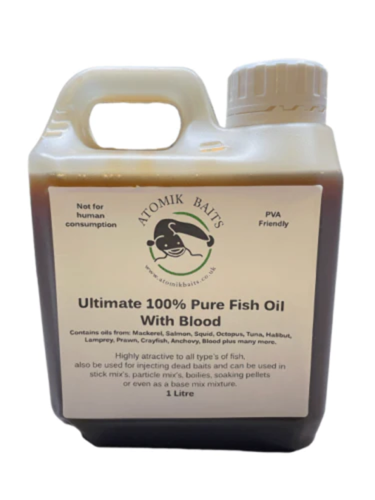 Ultimate Predator - 100% Pure Fish Oil With Blood | Carp | Catfish - 1 Litre
