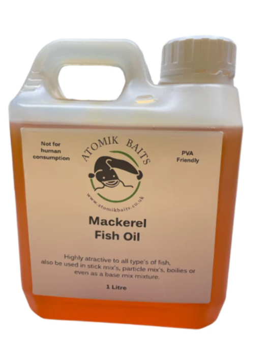 Mackerel 100% Pure Fish Oil - 1 Litre